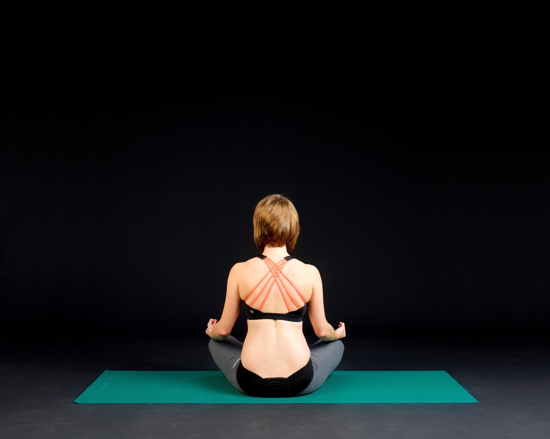 woman doing yoga