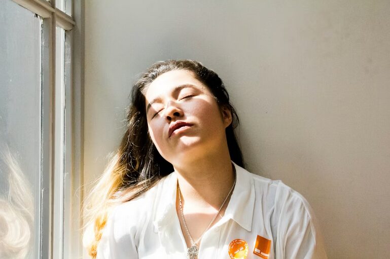 sleepy woman